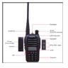 EGS-UV-B6 - Ricetrasmittente Portatile Dual Band FM/VHF/UHF